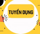 Tuyển dụng 10 Trưởng Phòng Kinh Doanh